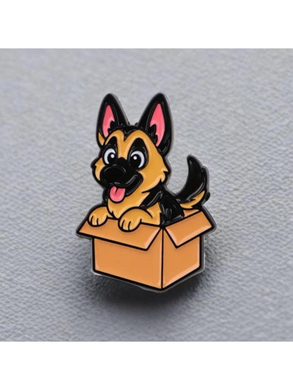 Pin - German Shepherd Dog GSD Puppy In Box, K9 Police Military Service Kawaii